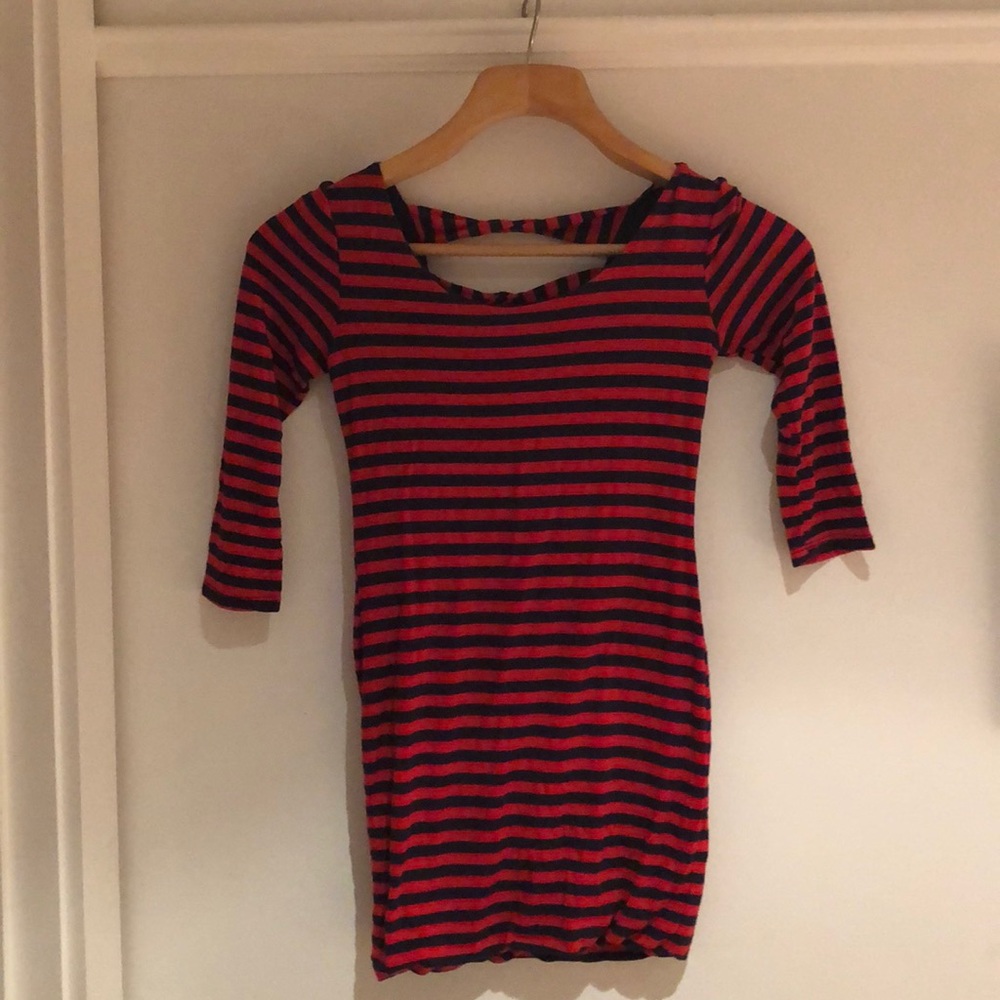 Soprano navy and red mini dress